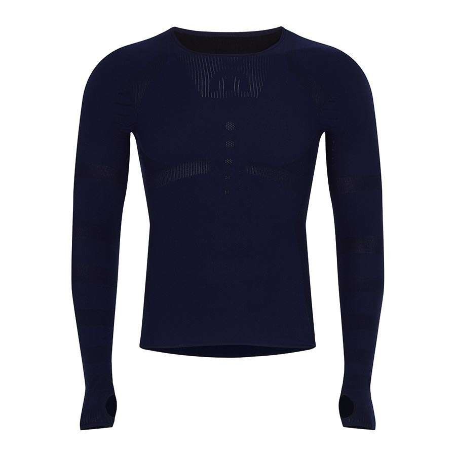 Megmeister Women's Long Sleeved Crew Neck Base Layer - Blauw 1
