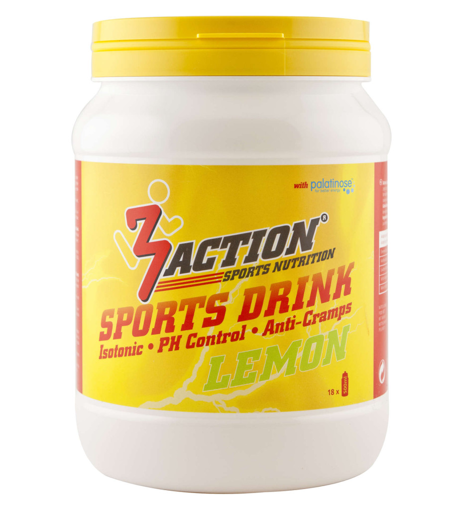 3Action Sports Drink - Lemon - 500 gram (LET OP! THT 30-9-2025) 1