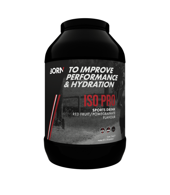 BORN Iso Pro - Red Fruit/Pomegranate - 2kg (Tub) - 5 + 1 Gratis 1