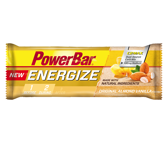 Aanbieding PowerBar New Energize Bar - Almond Vanilla - 55 gram (THT 31-3-2019) 1