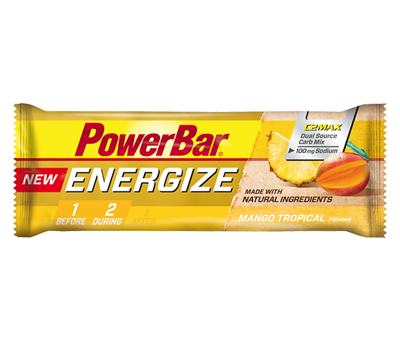 Aanbieding PowerBar New Energize Bar - Mango Tropical - 55 gram  (THT 30-4-2019) 1