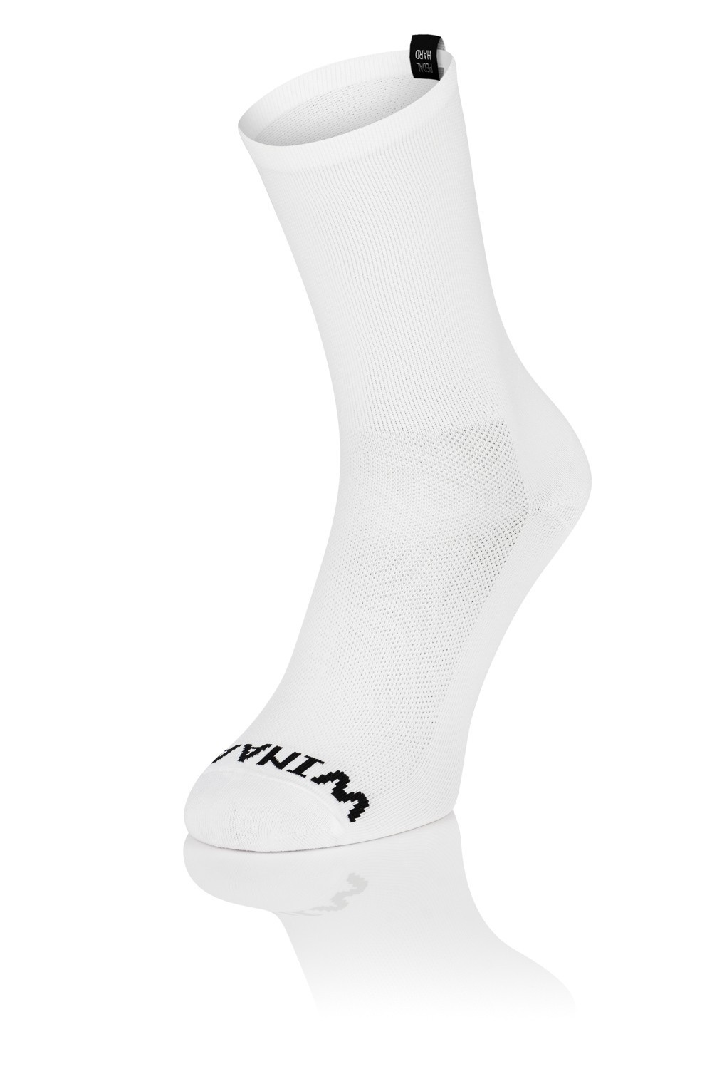 Winaar Full White Fietssokken - Zwart label 1