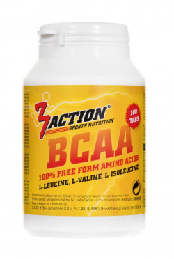 3Action BCAA - 100 tabs (LET OP! THT 31-1-2024)