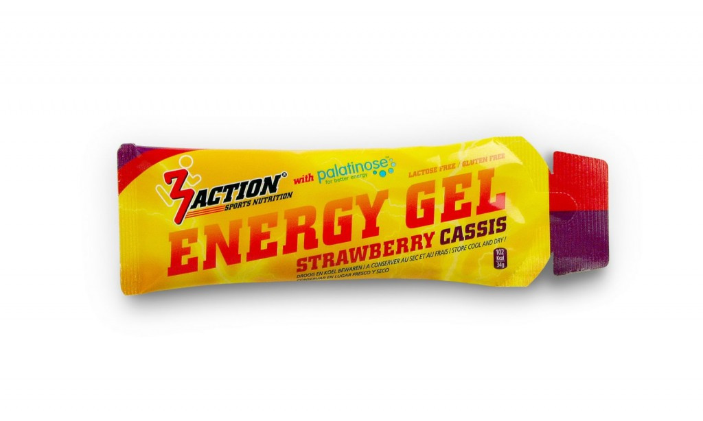 Aanbieding 3Action Energy Gel - Strawberry Cassis - 34 gram (THT 31-5-2019) 1