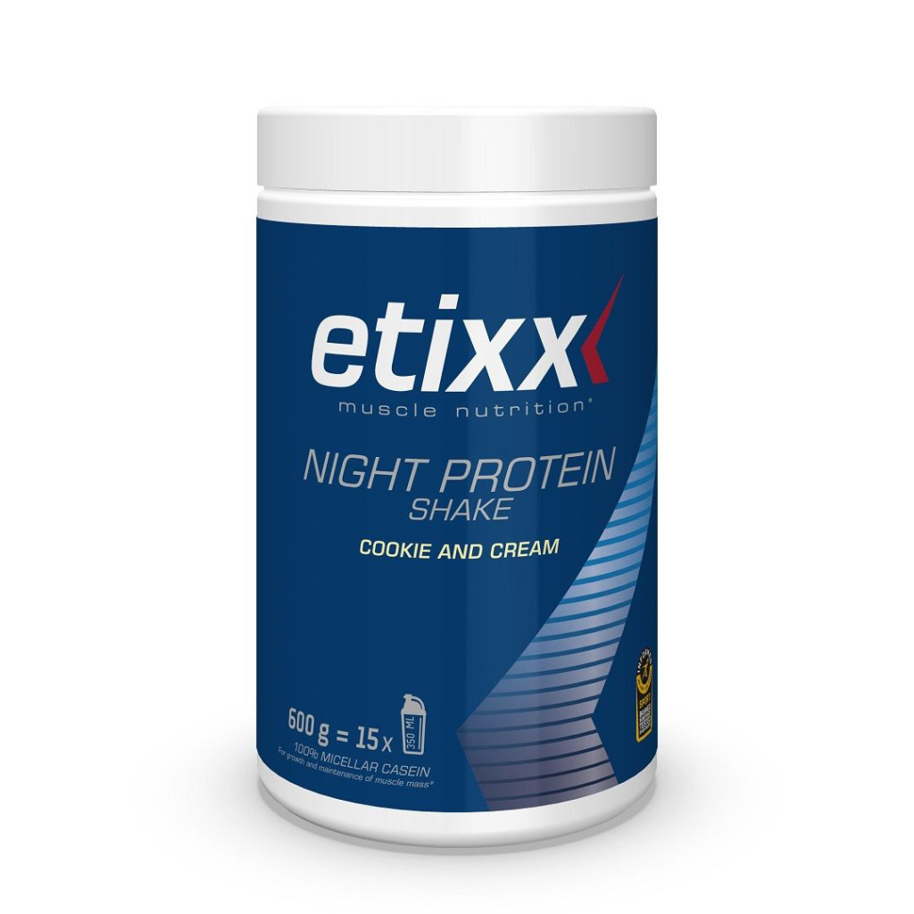 Etixx Night Protein Shake - Cookie & Cream - 600 gram (LET OP! THT 30-4-2025) 1