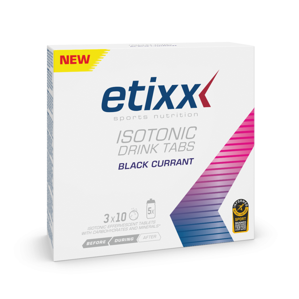Etixx Isotonic Drink Tabs - Blackcurrant - 10 Tabs (3-pack) (LET OP! THT 31-7-2025) 1