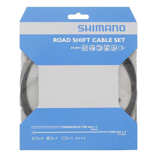 Shimano Derailleur Kabelset Race RVS - Zwart 1
