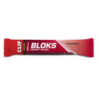 Clif Bloks Energy Chews - Strawberry - 1 x 60 gram (THT 3-3-2026)