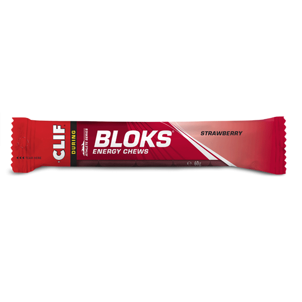 Clif Bloks Energy Chews - Strawberry - 1 x 60 gram (THT 3-3-2026) 1