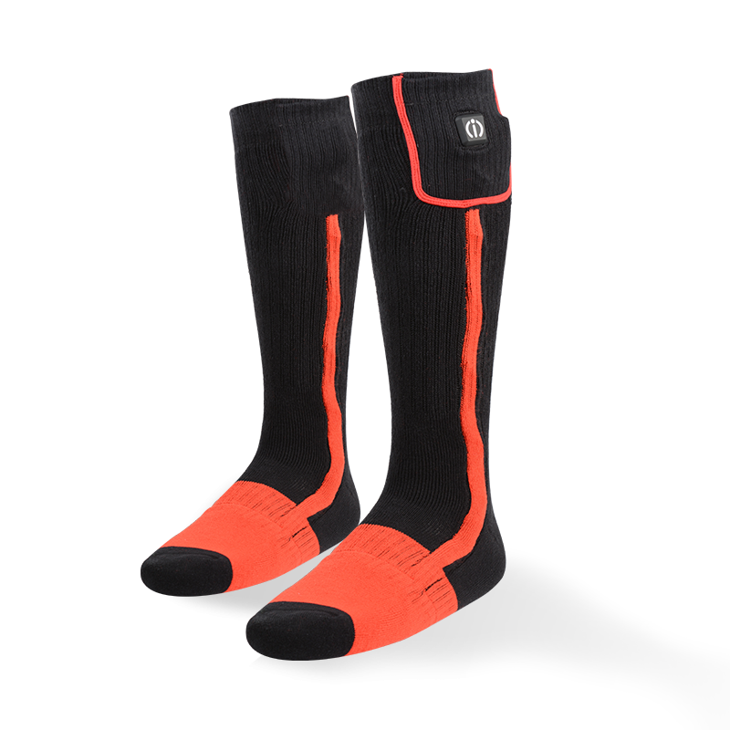 Klan-e Electric Heated Socks - Zwart/Oranje 1