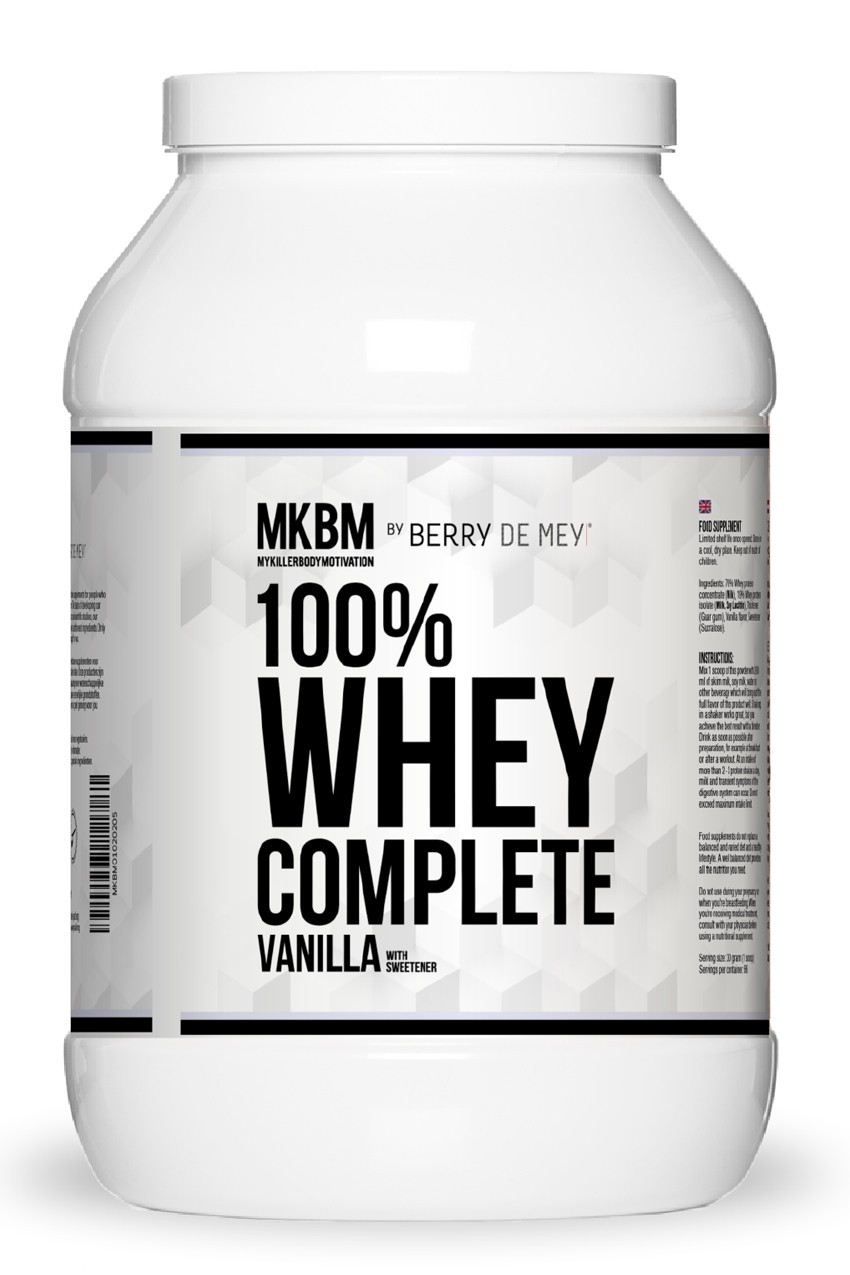 Aanbieding Berry de Mey 100% Whey Complete - 2 kg (THT 28-2-2019) 1