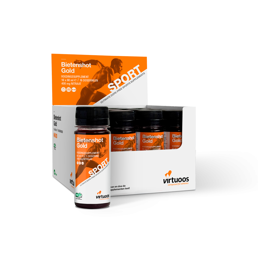Virtuoos Bietenshot Gold - 16 x 60 ml 1