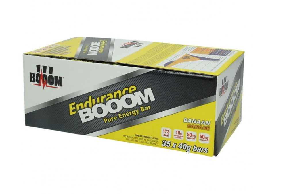 BOOOM Pure Energy Bar - Banana - 35 x 40 gram (LET OP! THT 25-11-2024) 1