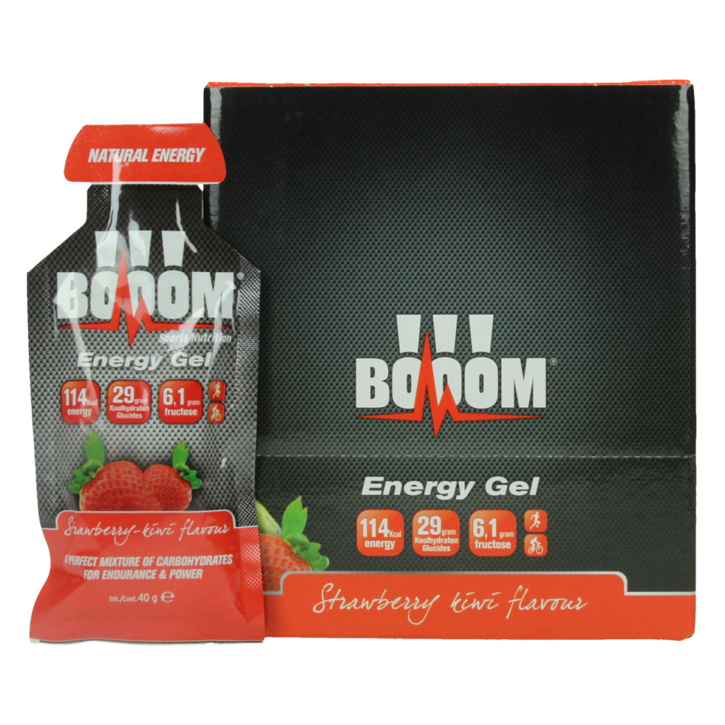 BOOOM Energy Fruit Gels - Strawberry/Kiwi - 18 x 40 gram (LET OP! THT 7-11-2025) 1