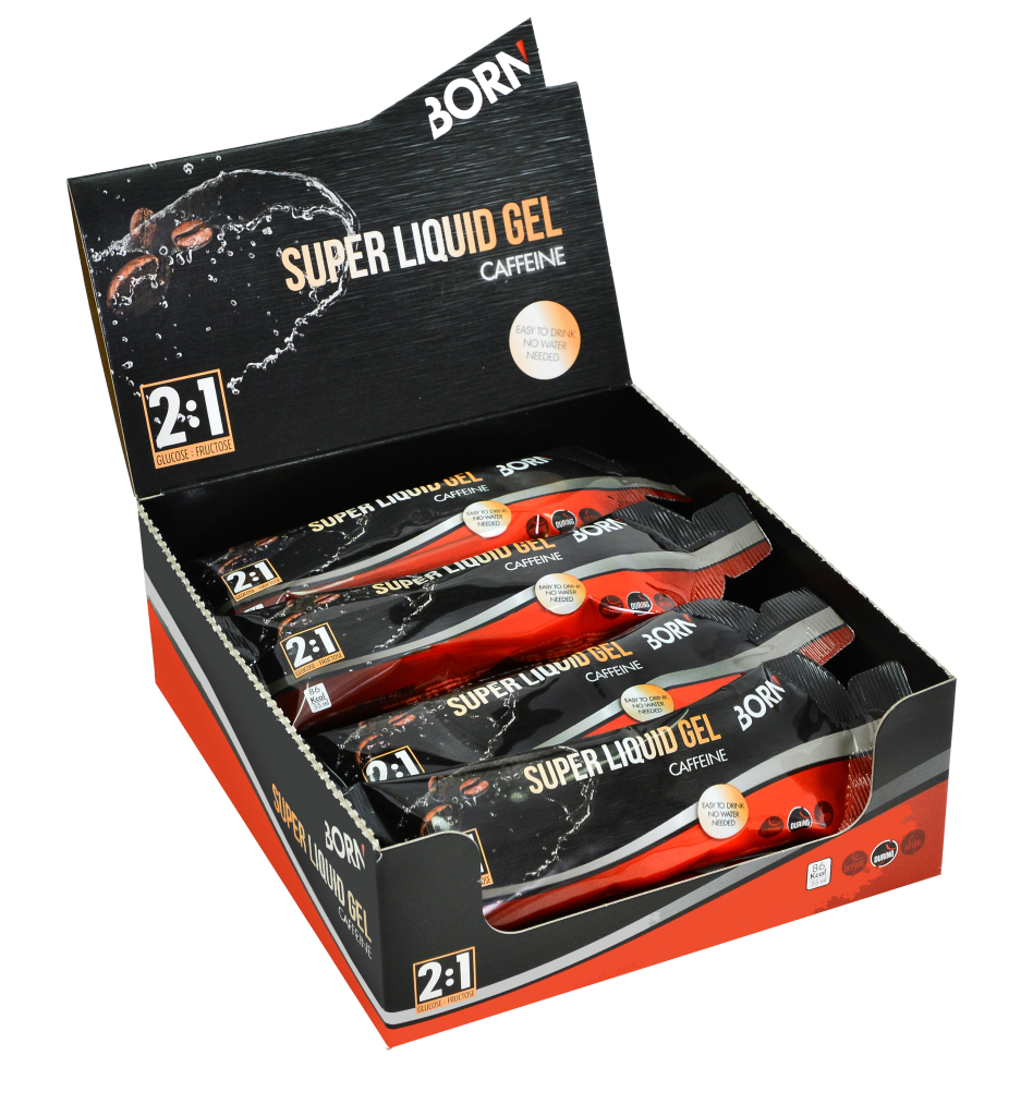 BORN Super Liquid Gel - Cool Coffee + Caffeine 2:1 Glucose - 12 x 55 ml (LET OP! THT 31-8-2024) 1