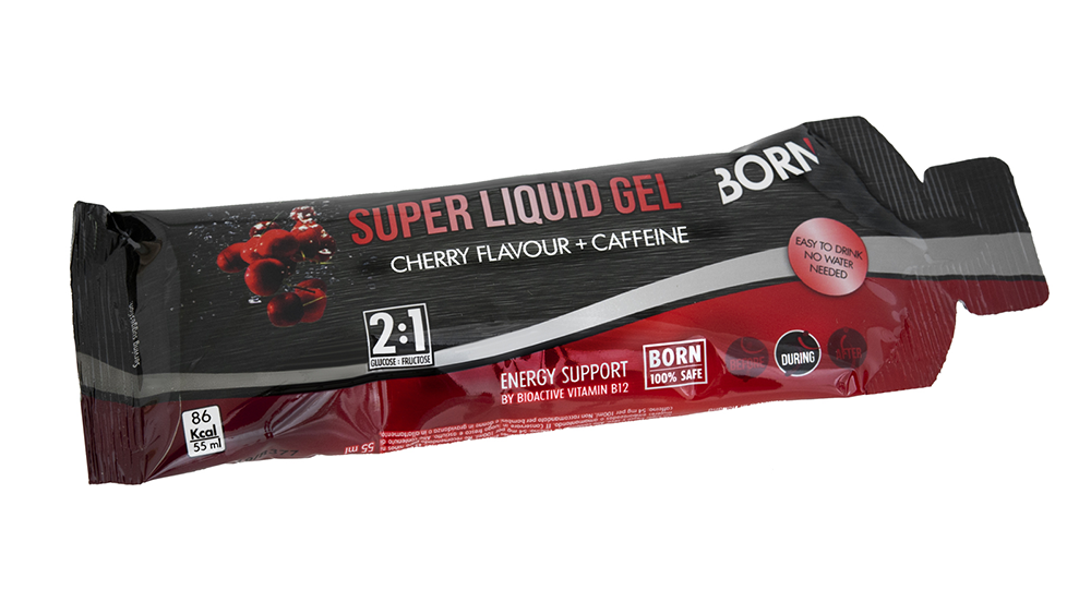 BORN Super Liquid Gel - Cherry + Caffeine 2:1 Glucose - 12 x 55 ml 1