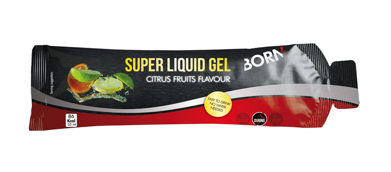 BORN Super Liquid Gel - Citrus - 12 x 55 ml 1