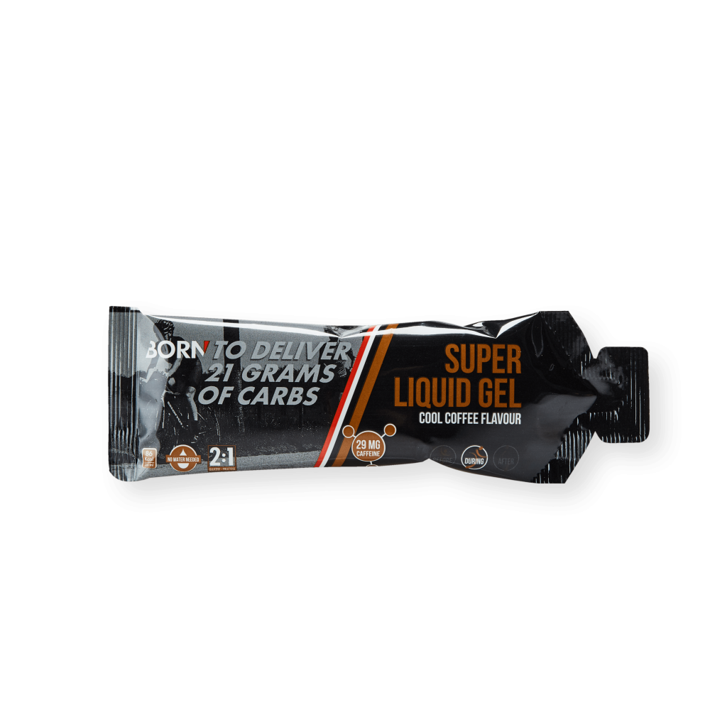 Aanbieding Born Super Liquid Gel Cool Coffee + Caffeine 2:1 Glucose - 1 x 55 ml (LET OP! THT 30-09-2022) 1