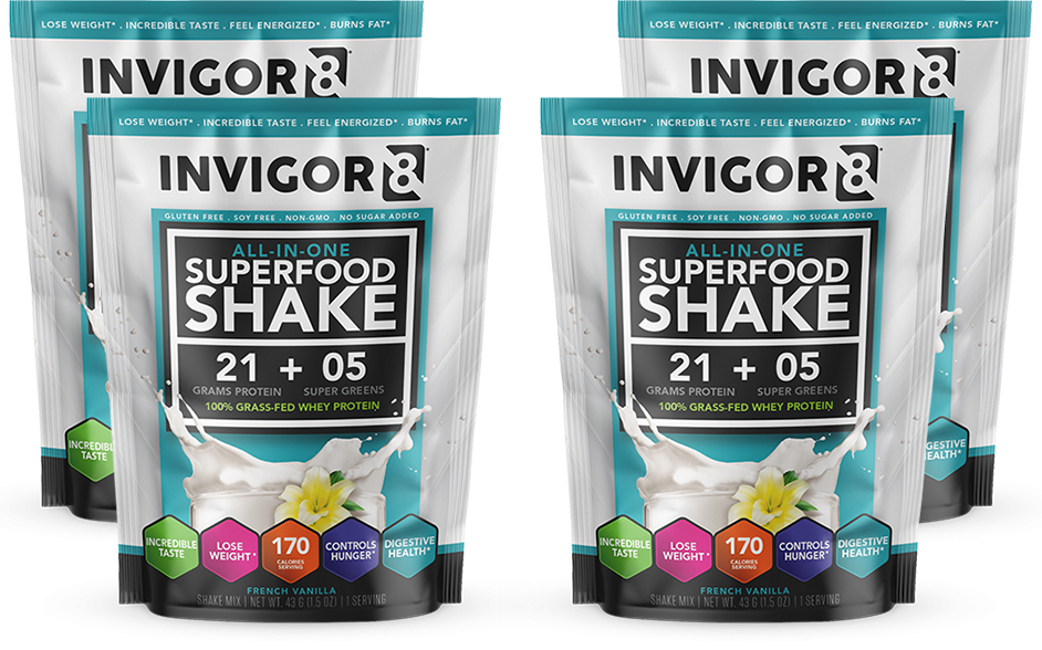 INVIGOR8 Superfood Shake - 4 x 43 gram 1