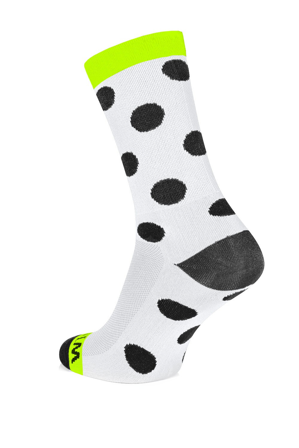Winaar BWF dots - Wit/Zwart Met Fluo Gele Stippen 1