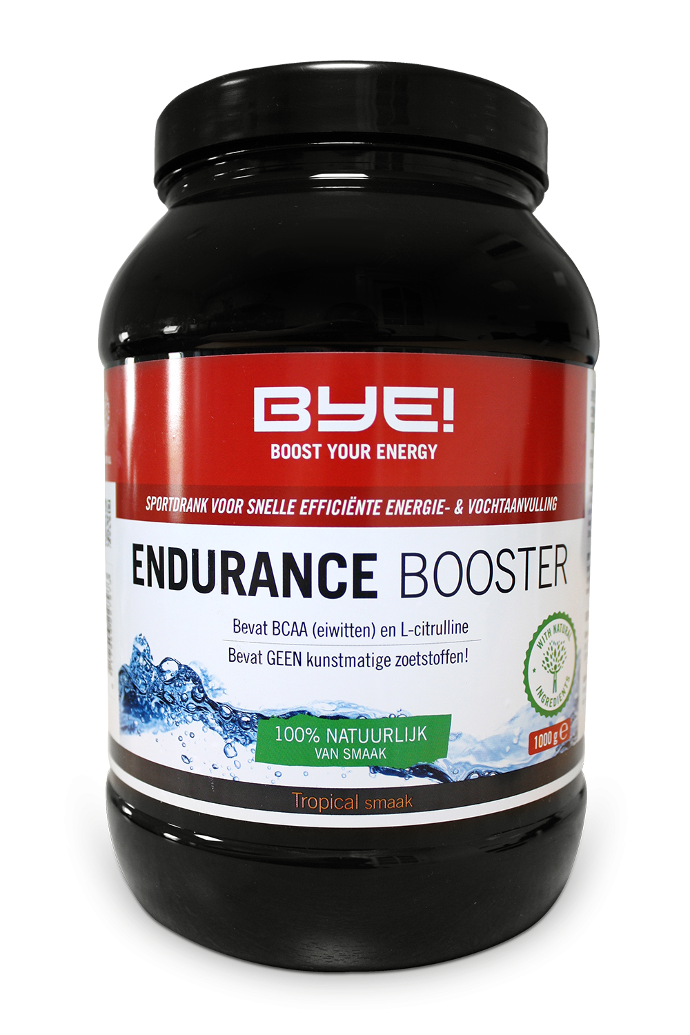 Aanbieding BYE Endurance Booster - 1000 gram - 6 + 1 gratis 1