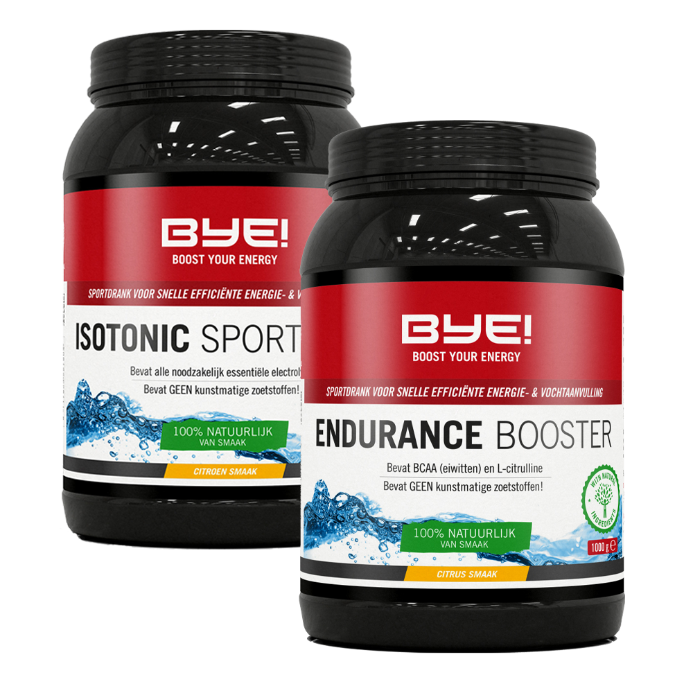 BYE! Isotonic Sportdrink + BYE! Endurance Booster 1