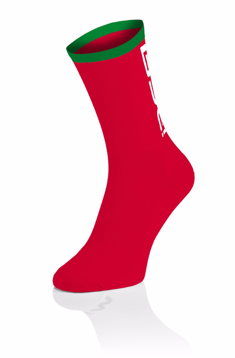 BYE! Nutrition Sokken - Rood-Groen 1