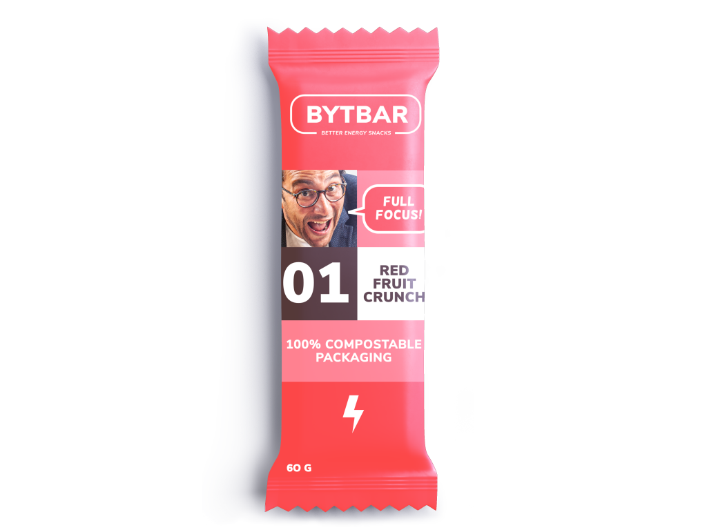 BYTBAR RED FRUIT CRUNCH - 1 x 60 gram 1