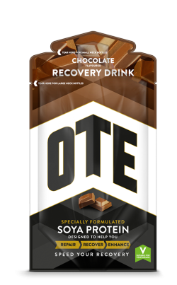 Aanbieding OTE Recovery Soya Drink - Chocolate - 52 gram (THT 30-4-2019)