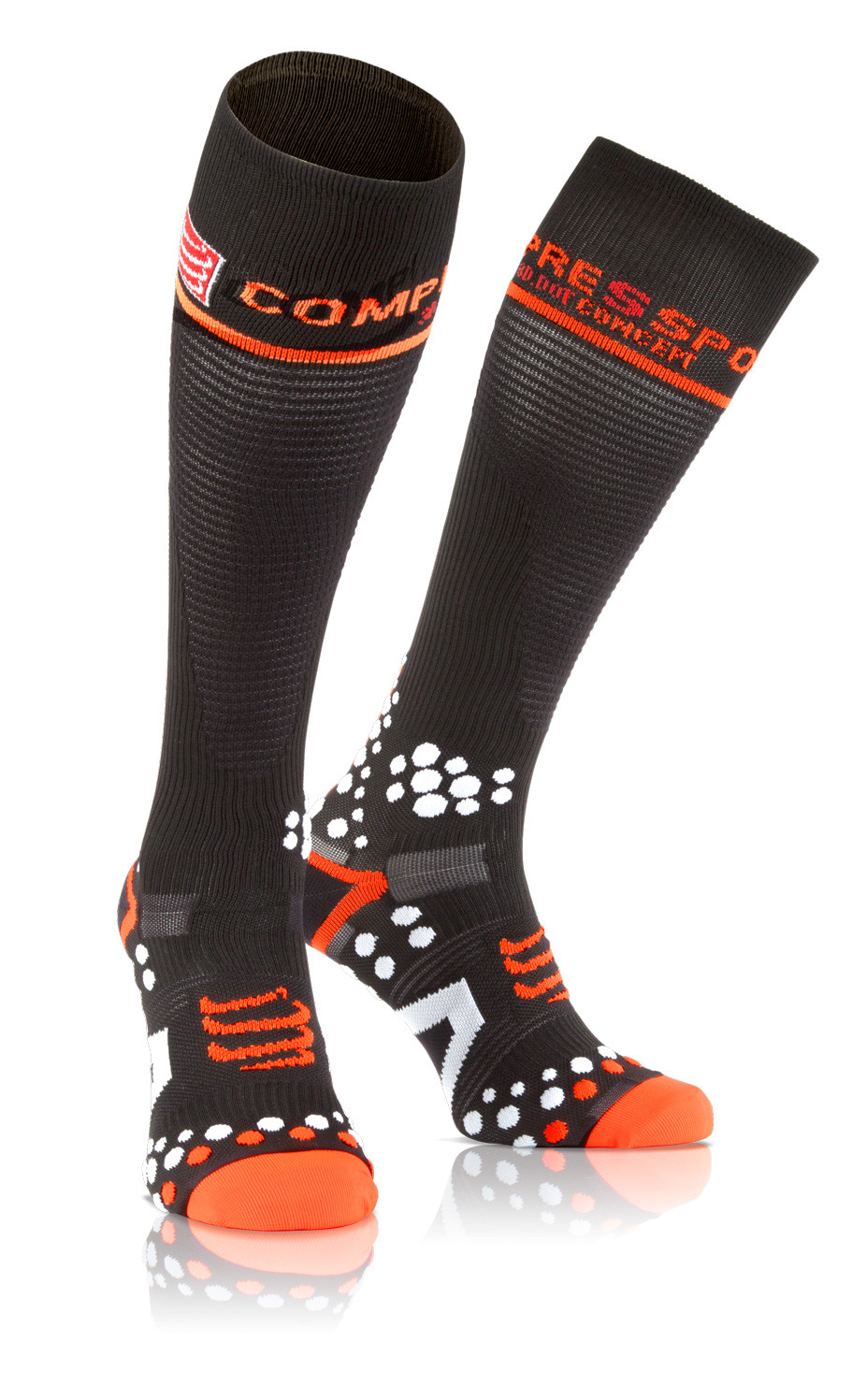 Compressport Full Socks v2.1 Compressiesokken - Zwart 1