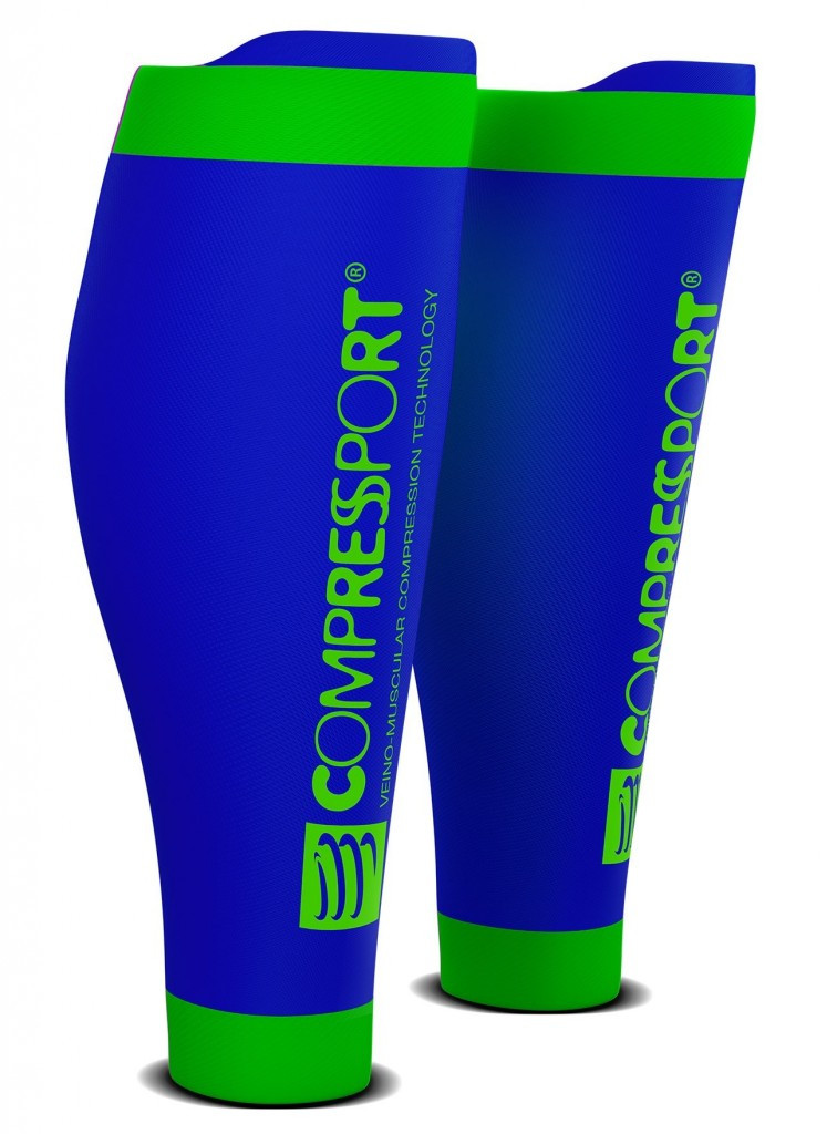 Compressport R2 v2 Compressiekousen - Blauw 1