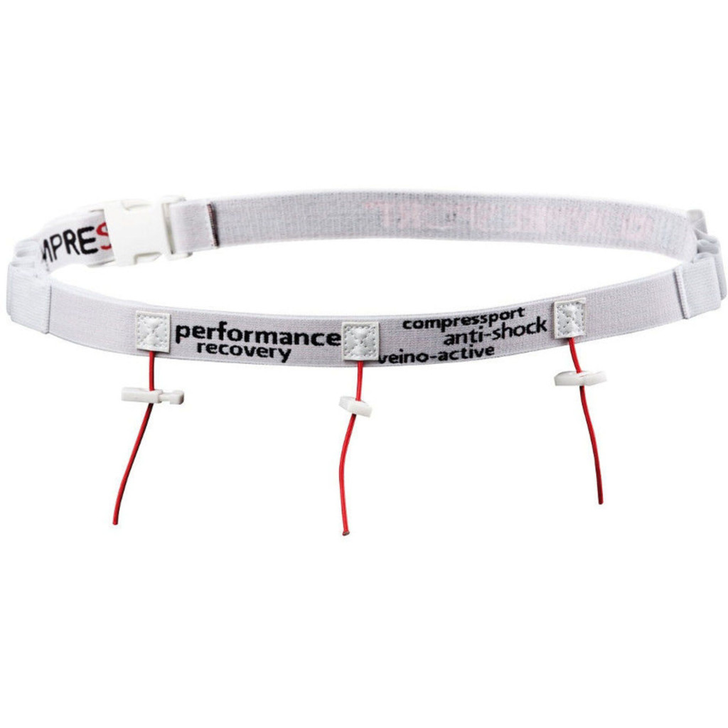 Compressport Race Belt Startnummerband - Wit 1