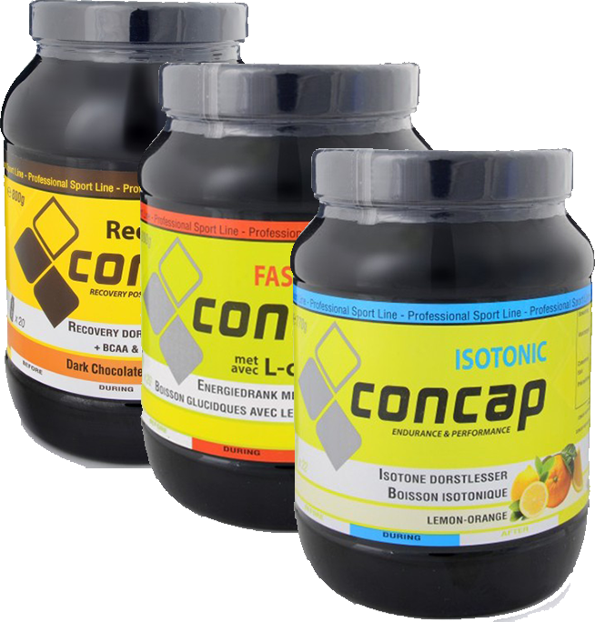 Concap Isotonic + Concap Fast Energy + Concap Recovery Shake 1