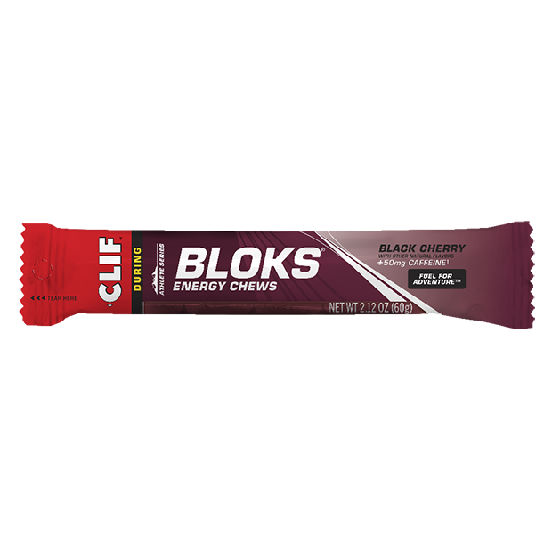 Clif Bloks Energy Chews - Black Cherry + Caffeine - 1 x 60 gram (THT 3-3-2026) 1