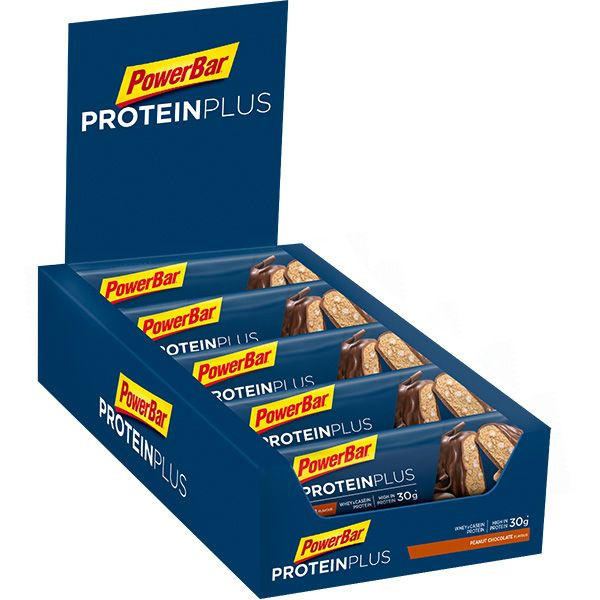 Aanbieding PowerBar Protein Plus 33% Bar - Chocolate Peanut - 10 x 90 gram (THT 30-6-2023) 1