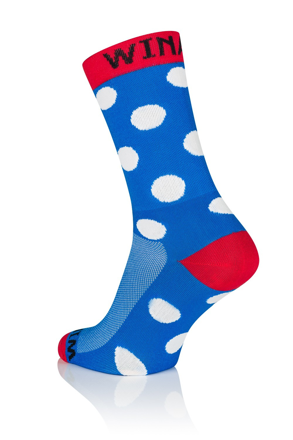 Winaar BRW dot - Blauw/Rood Met Witte Stippen 1
