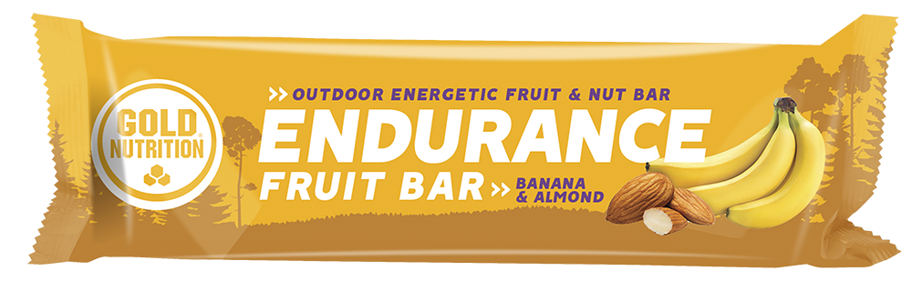 GoldNutrition Endurance Fruit Bar - Banana &amp; Almond - 15 x 40 gram (LET OP! THT 24-10-2025) 1