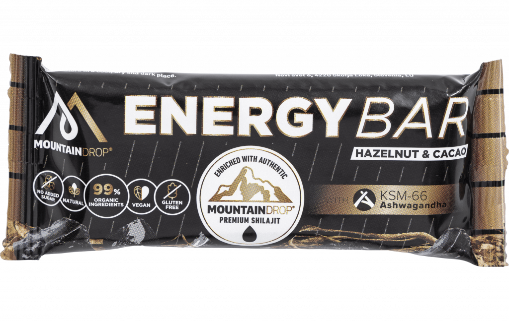 Mountaindrop ENERGY BAR - + Shilajit en Ashwagandha KSM-66 - 15 x 45 gram 1