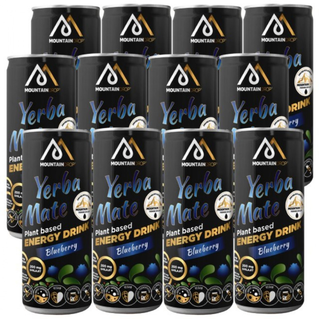 Mountaindrop Energy Drink - Yerba Mate - 12 x 330 ml 1