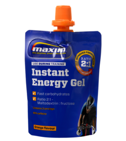 Aanbieding Maxim Instant Energy Gel - Orange/Cafeine - 24 x 100 gram (LET OP! THT 29-2-2024)