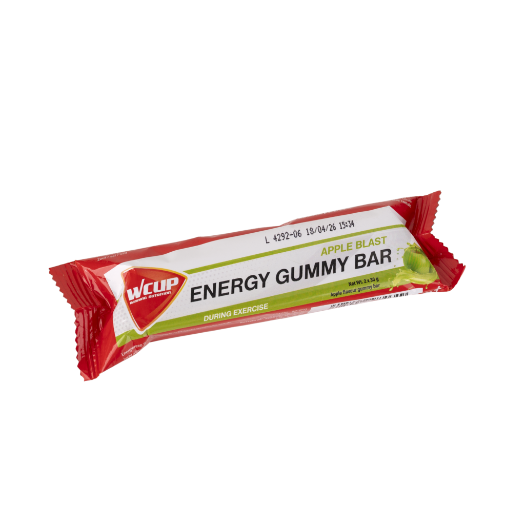 Wcup Energy Gummy Bar - Apple Blast - 1 x 60 gram (LET OP! THT 28-2-2026) 1