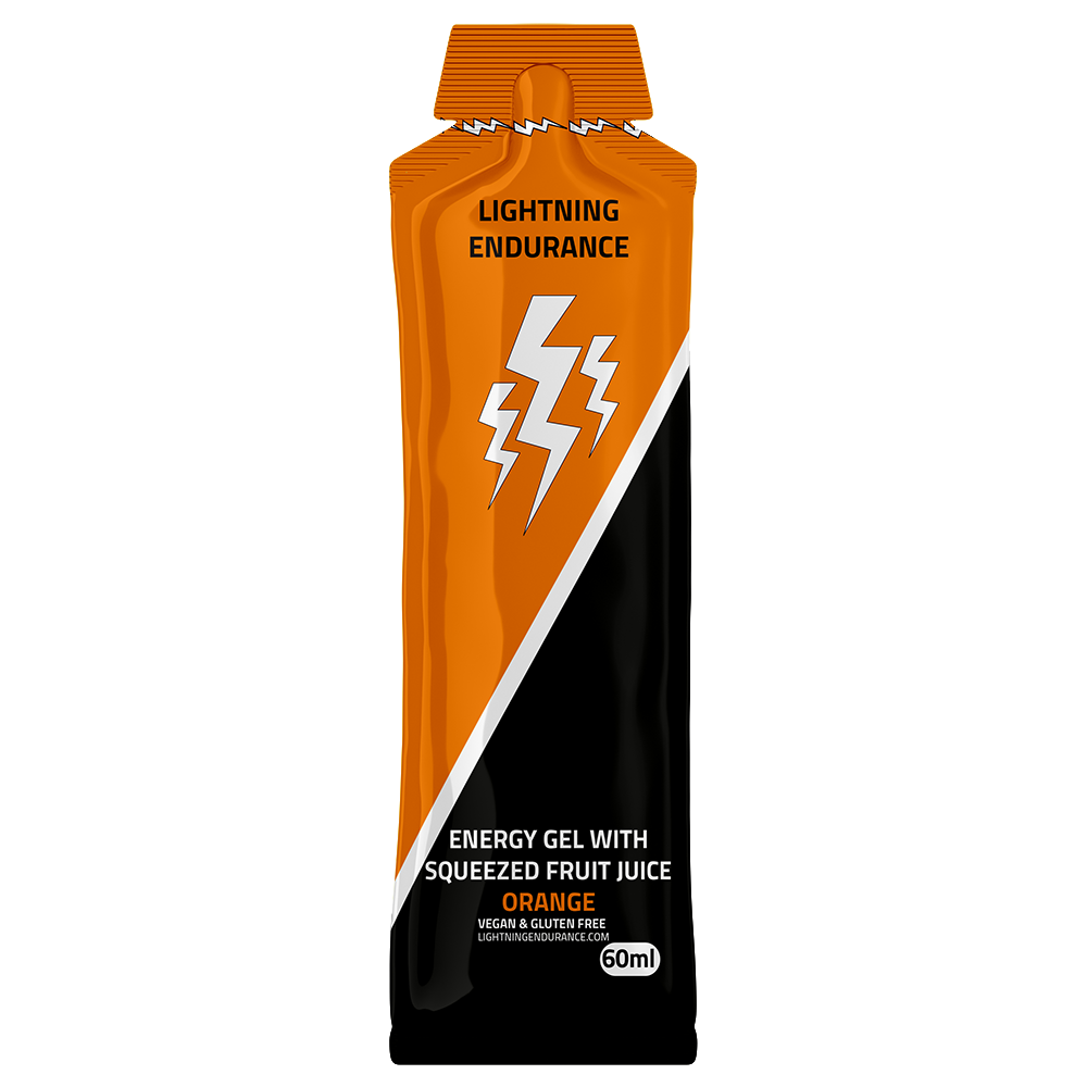 Proefpakket Lightning Endurance Energy Gel - 5x Isotonic Lemon/Lime + 5x Squeezed Fruit Juice Orange 2