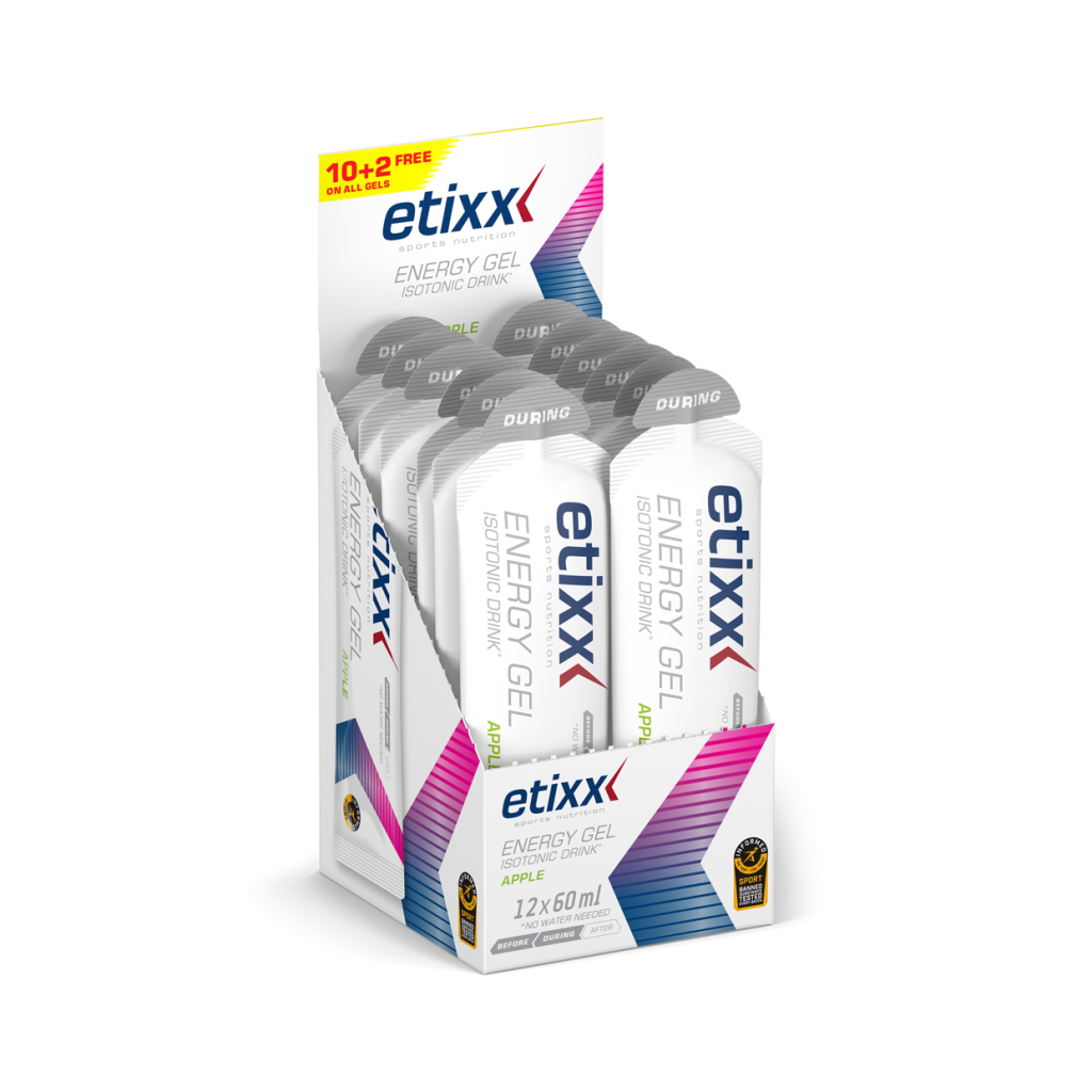Etixx Isotonic Drink Energy Gel - Apple - 12 x 60 ml (THT 8-10-2026) 1