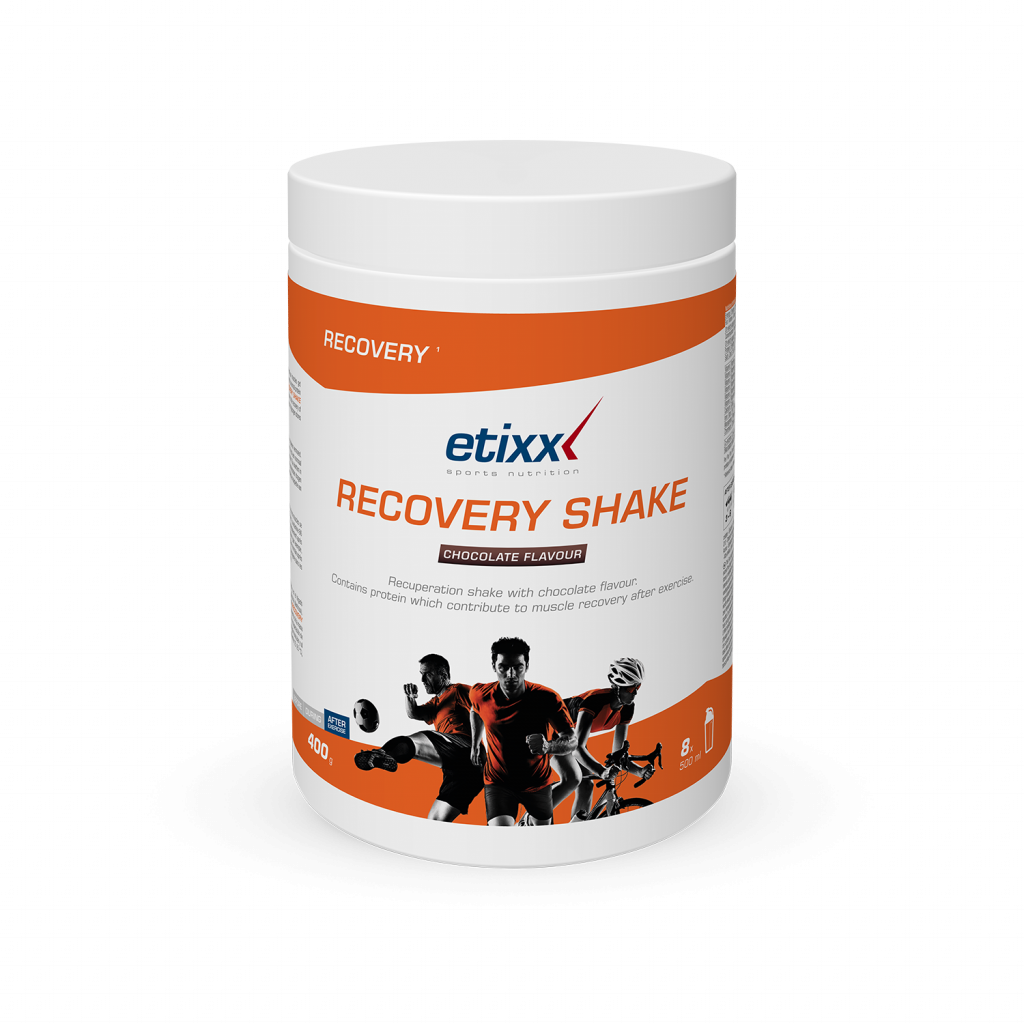 Aanbieding Etixx Recovery Shake - Chocolate - 400 gram (THT 30-4-2021) 1