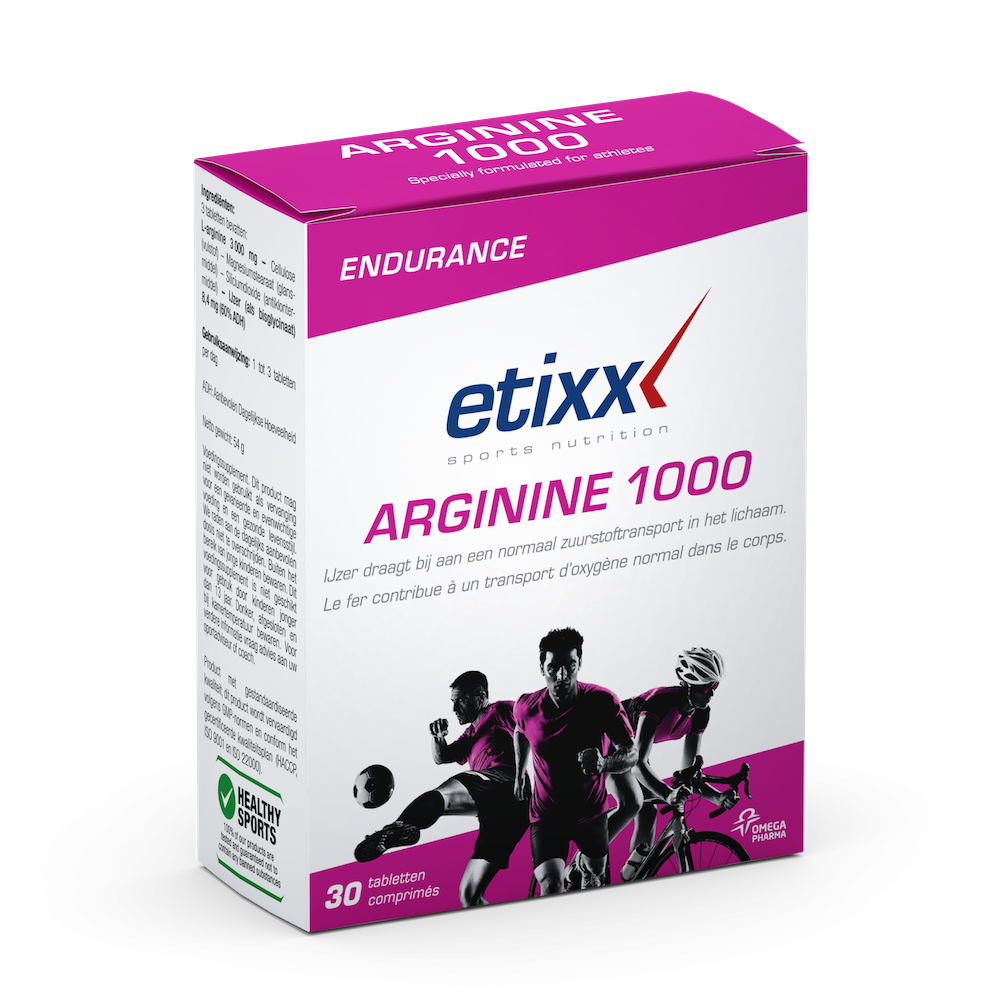 Aanbieding Etixx Arginine 1000 - 30 tabletten (THT 30-4-2023) 1