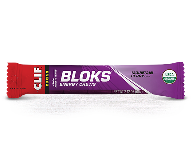 Aanbieding Clif Blok Energy Chew - Mountain Berry - 60 gram (THT 8-12-2020) 1