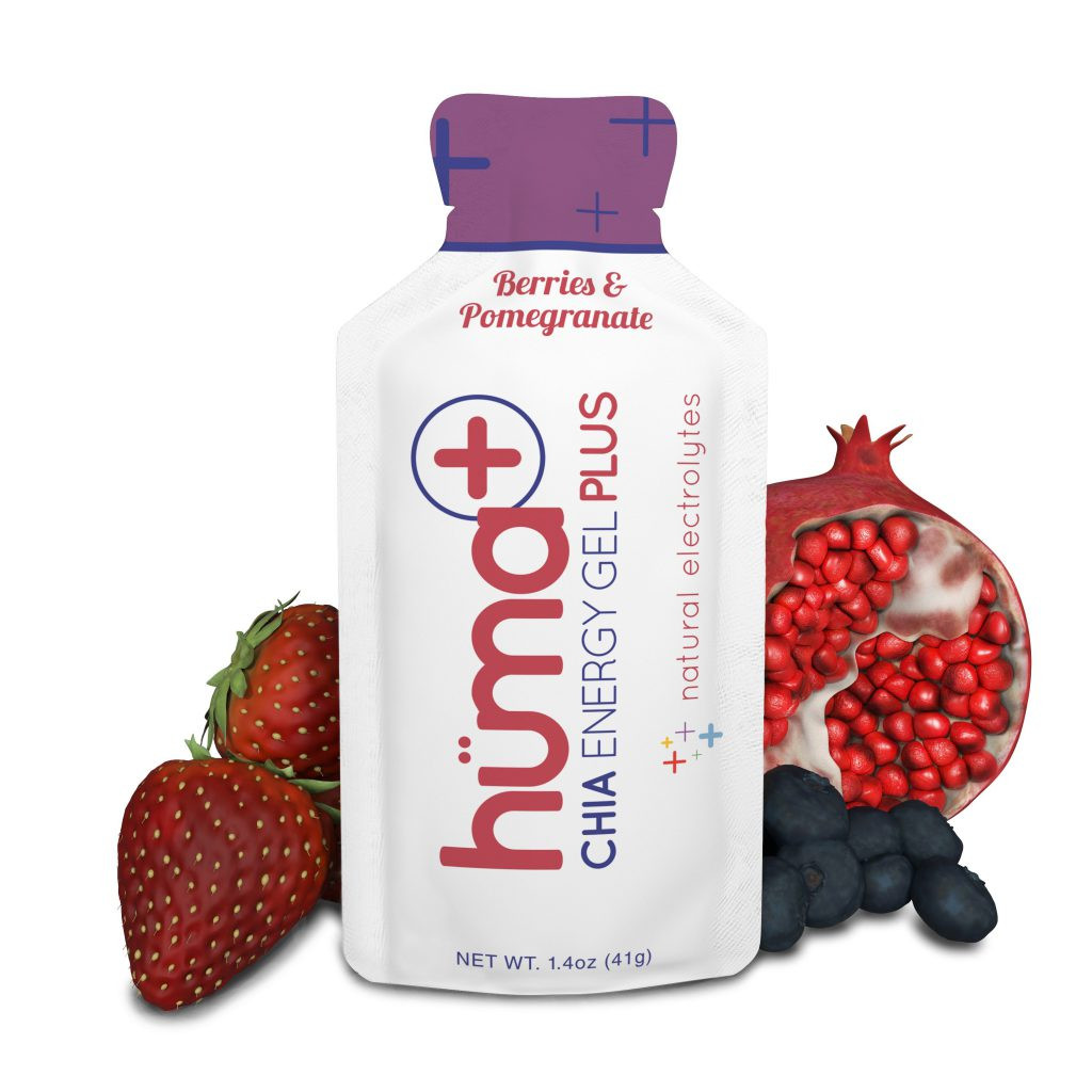Aanbieding Hüma Chia Energy Gel - 38 gram - Berries &amp; Pomegranate (THT 31-10-2019) 1