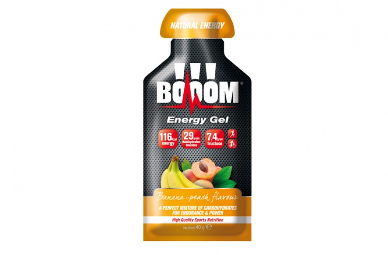 Aanbieding BOOOM Energy Fruit Gels - Banana/Peach - 1 + 1 gratis! 1