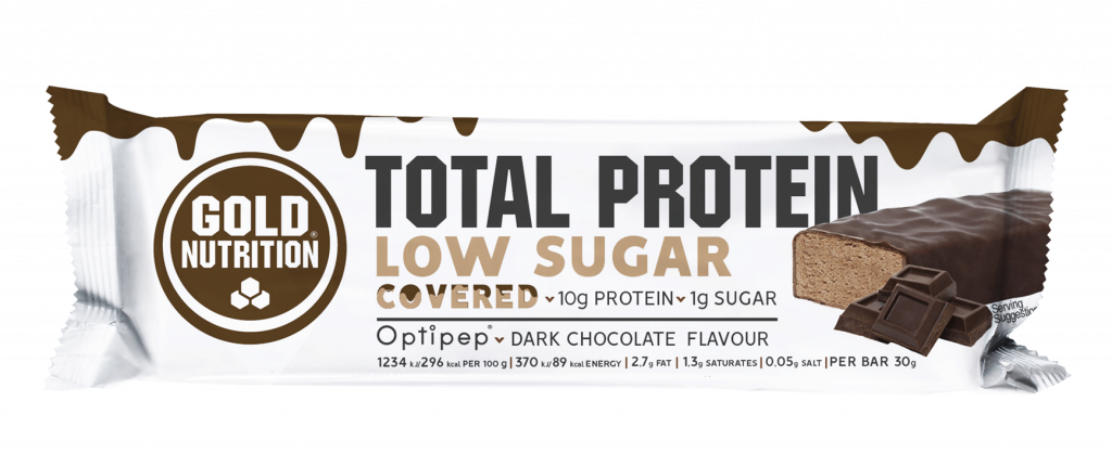 GoldNutrition Total Protein Low Sugar Covered - Chocolate - 15 x 30 gram (THT 27-11-2022) 1
