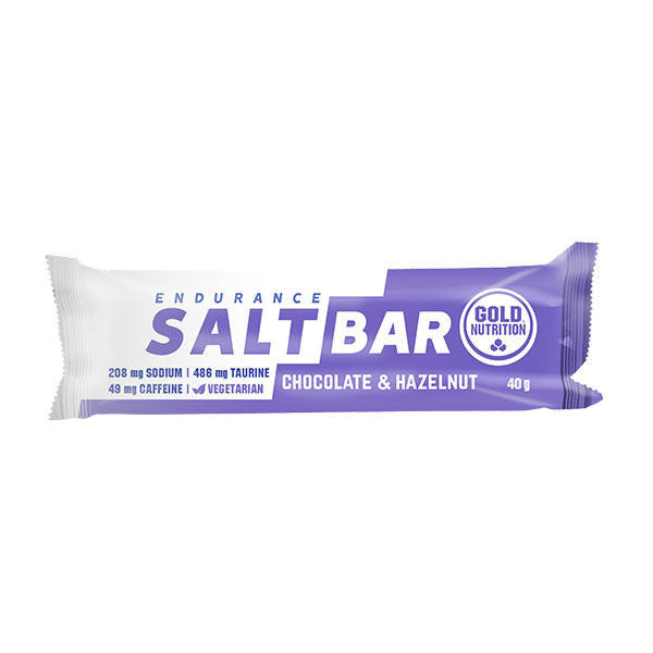 GoldNutrition Endurance Salt Bar - Chocolate &amp; Hazelnut - 15 x 40 gram (THT 6-2-2026) 2